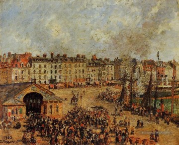  camille - le marché aux poissons dieppe 2 1902 Camille Pissarro Parisien